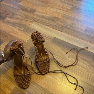 Tory Burch Tan Heels - Brand New